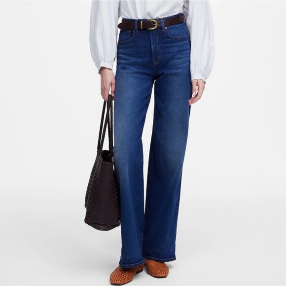 Madewell Denim - NWT Madewell Sz 26 The Perfect Vintage Wide-Leg Jean Pipestone Wash NV365
